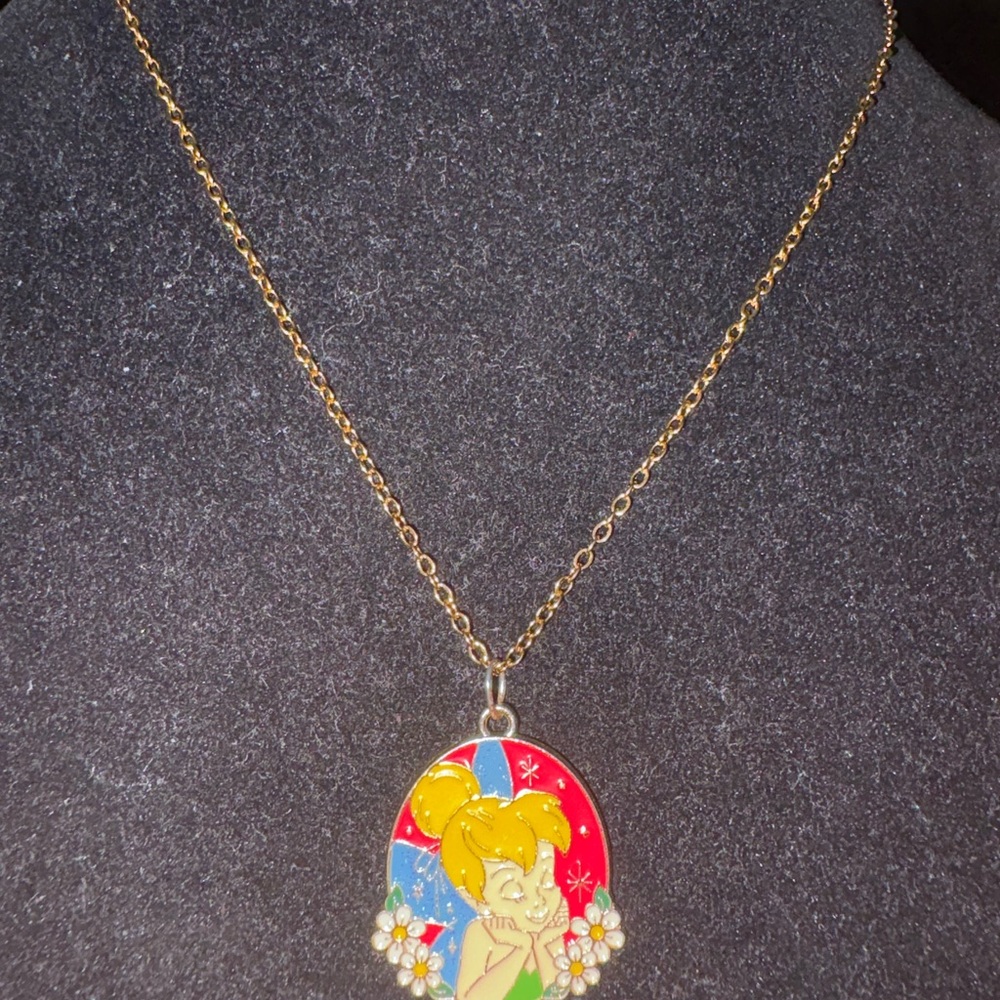 New Gold Tinkerbell Pendant Necklace